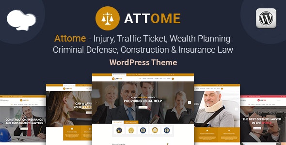 Attome | Lawyer & Attorney Responsive WordPress Theme