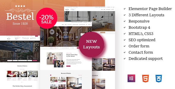 Bestel Hotel WordPress Theme