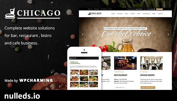 Chicago - Restaurant & Cafe WordPress Theme