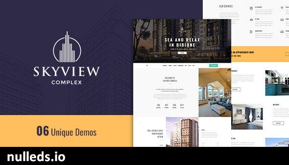 Skyview Complex - One Page Single Property WordPress Theme