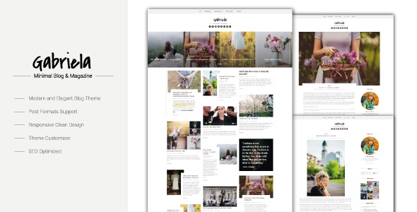 Gabriela - Crafted Blog WordPress Theme