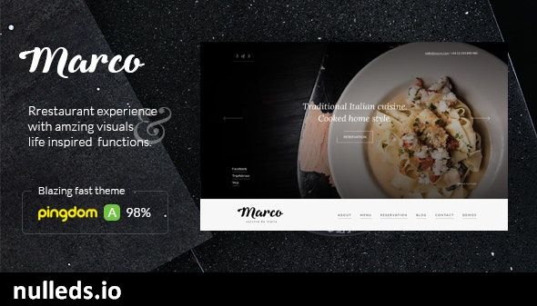 Marco Restaurant Cafe WordPress Theme