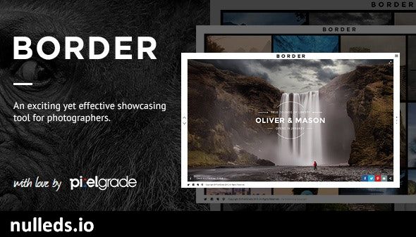 BORDER - A Delightful Photography WordPress Theme