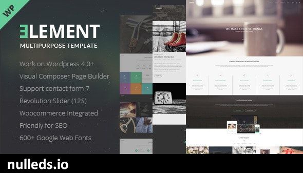 Element - Responsive Multipurpose Wordpress Theme