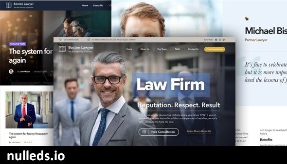 Lawyer - Law firm and Legal Attorney WordPress Theme