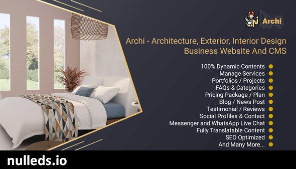 Archi - Architecture, Exterior, Interior Design Business Website And CMS