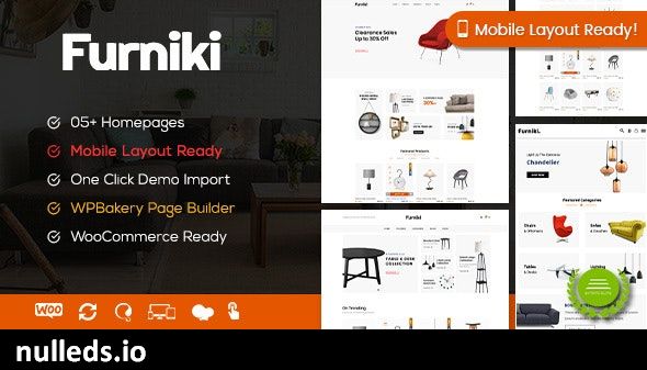 Furniki - Furniture Store & Interior Design WordPress WooCommerce Theme (Mobile Layout Ready)