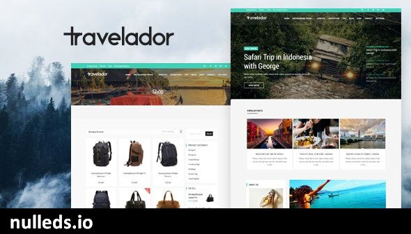 Travelador - Blog Tourism & WooCommerce Shop Theme