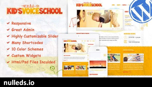 Kids Voice School - Education WordPress Theme