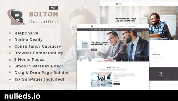 Bolton: Business Consulting Services WordPress Theme