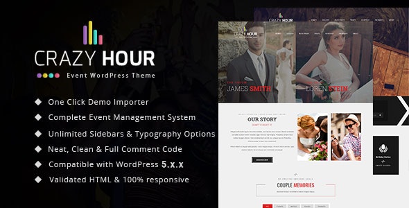 Crazy Hour - Event Management WordPress Theme