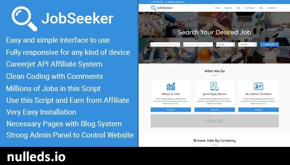 JobSeeker - Responsive Job Search PHP Script