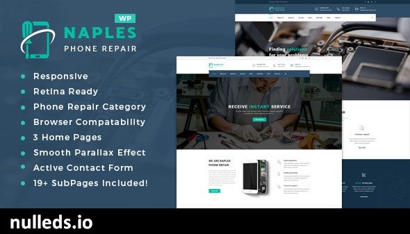 Naples - Phone Repair Shop WordPress Theme