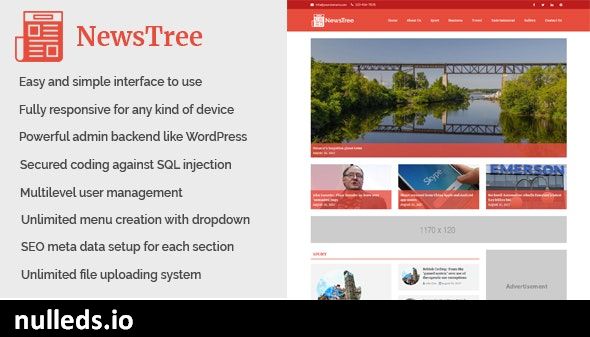 NewsTree - Magazine and News Portal Website CMS