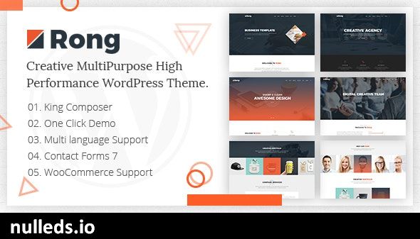 Rong - MultiPurpose Creative WordPress Theme