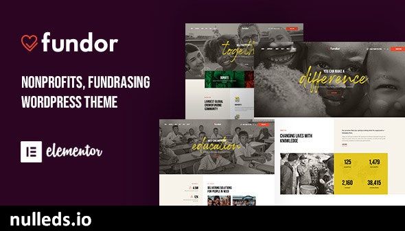 Fundor - Charity Nonprofit WordPress Theme