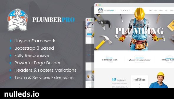 PlumberPlus - Handyman Services WordPress Theme