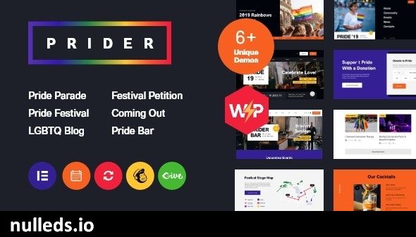 Prider | LGBT & Gay Rights Festival WordPress Theme + Bar