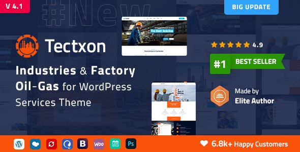 Tectxon - Industry & Factory WordPress Theme