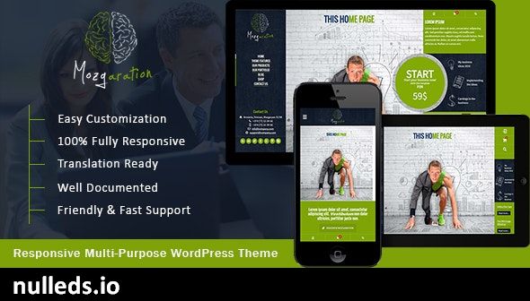 Mozgaration - Responsive Multi-Purpose WordPress Theme