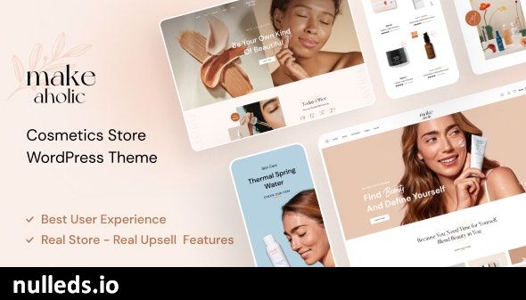 Makeaholic - Beauty Cosmetics WordPress Theme