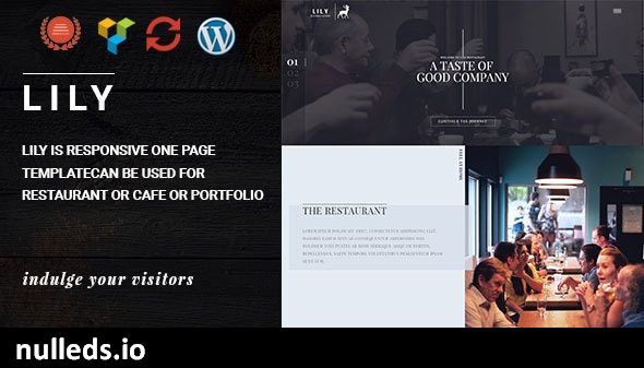 Lily | One Page Restaurant WordPress Theme