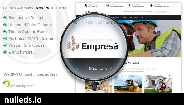 Empresa - Industry, Business, Finance WordPress Theme