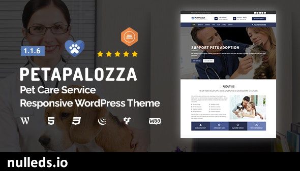 Petapalozza - Pet Care Service WordPress Theme