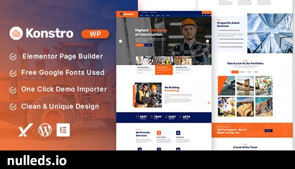 Konstro – Construction WordPress Theme