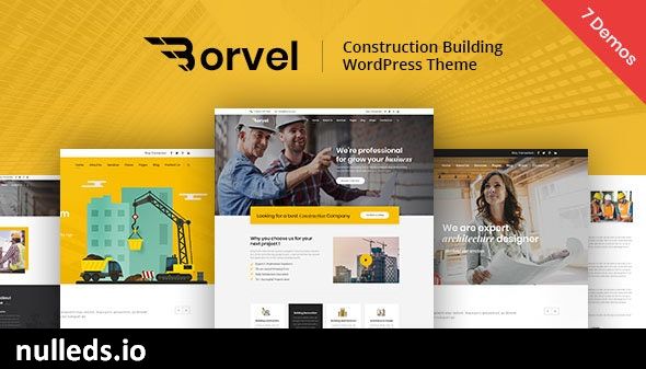 Borvel - Construction Building Company WordPress Theme