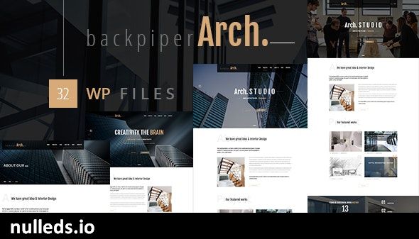 Backpiperarch - Architecture WordPress Theme