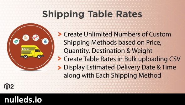 Magento 2 Shipping Table Rates