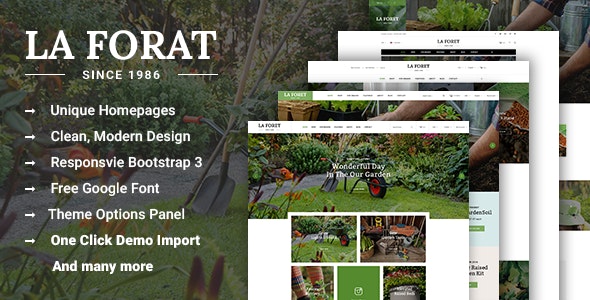 LaForat - Gardening & Landscaping WordPress Theme