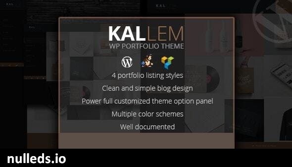 Kallem - Creative Portfolio WordPress Theme