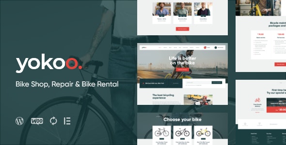 Yokoo - Bike Shop & Bicycle Rental WordPress Theme