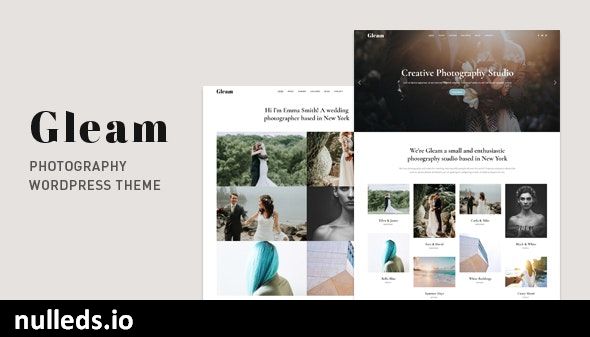 Gleam - Portfolio Photography WordPress Theme