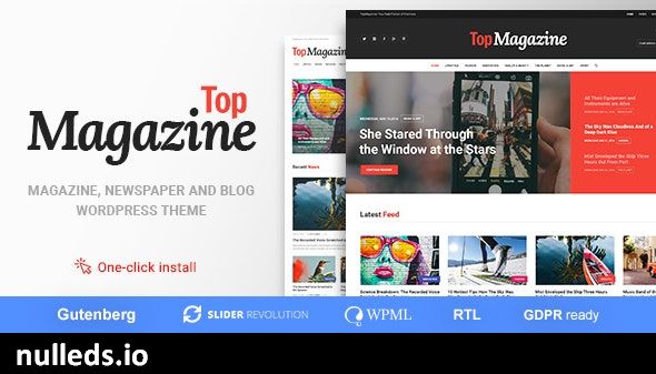 Top Magazine - Blog and News WordPress Theme