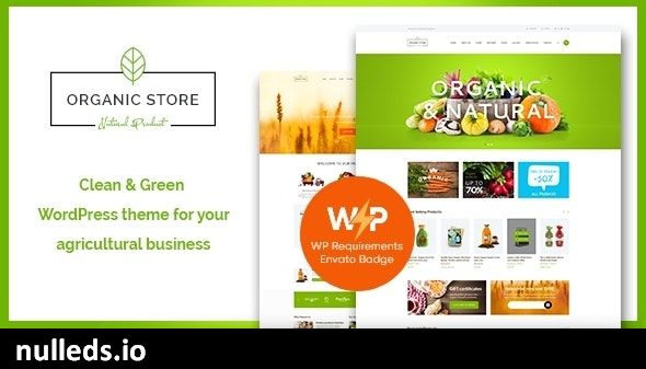 Organic Store | Eco Products Shop WordPress Theme + RTL