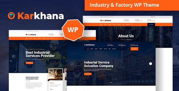 Karkhana - Industry & Factory WordPress Theme