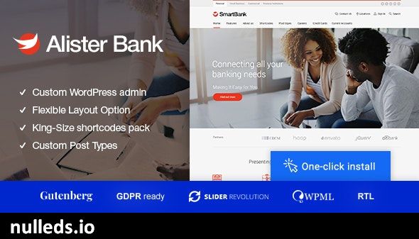 Alister Bank - Credits & Banking Finance WordPress Theme