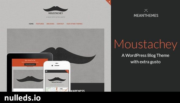 Moustachey: A Blog Theme With Extra Gusto