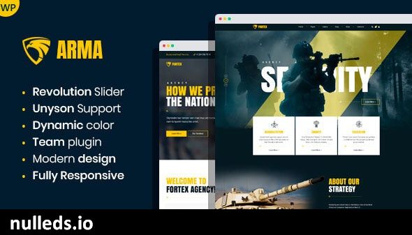 Arma - Military Service WordPress Theme