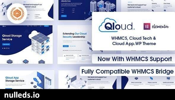 Qloud (v3.0.2) WHMCS, Cloud Computing, Apps & Server WordPress Theme