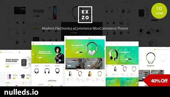 Electronics eCommerce WordPress Woocommerce Theme - Exzo