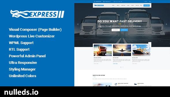 Express - Transports and Logistics WordPress Theme