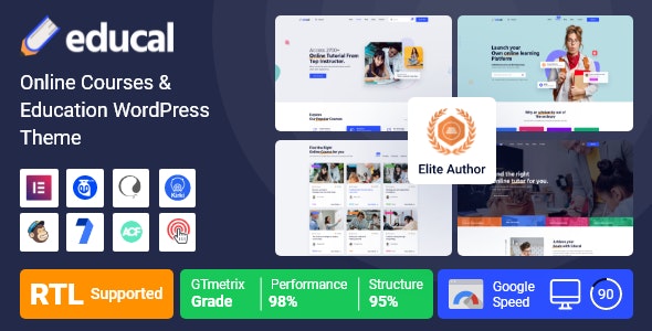 Educal - Online Courses & Education WordPress Theme