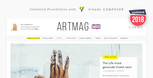 Artmag Magazine & Shop WordPress Theme