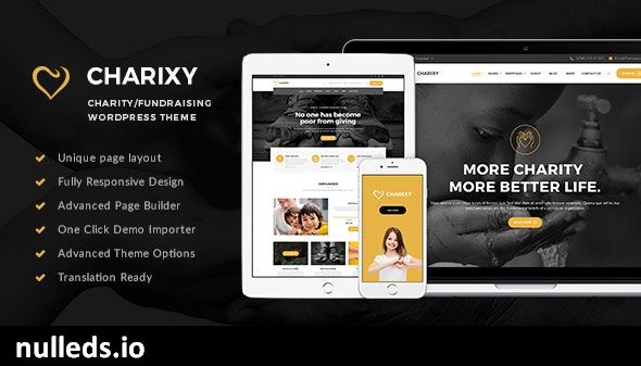 Charixy - Charity/Fundraising WordPress Theme