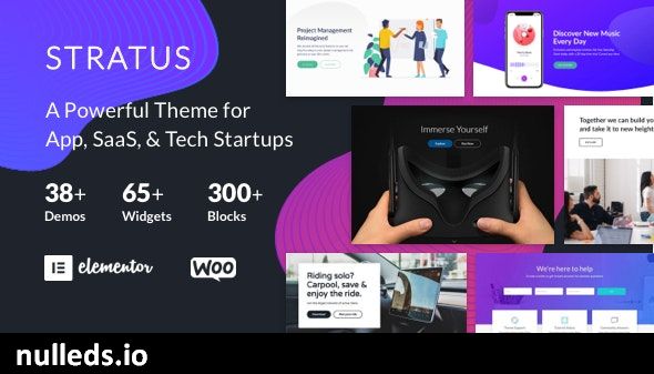 App, SaaS & Software Startup Tech Theme - Stratus