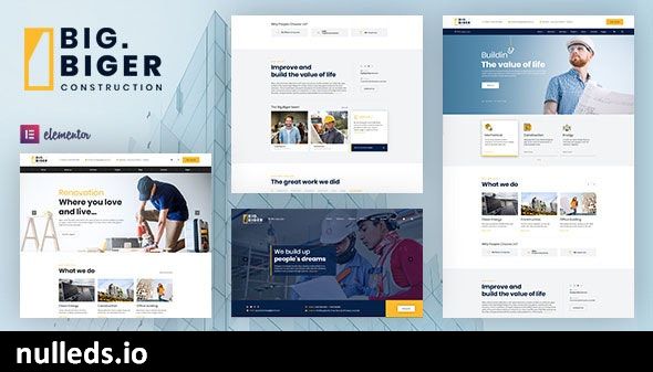 Bigger - Construction WordPress Theme